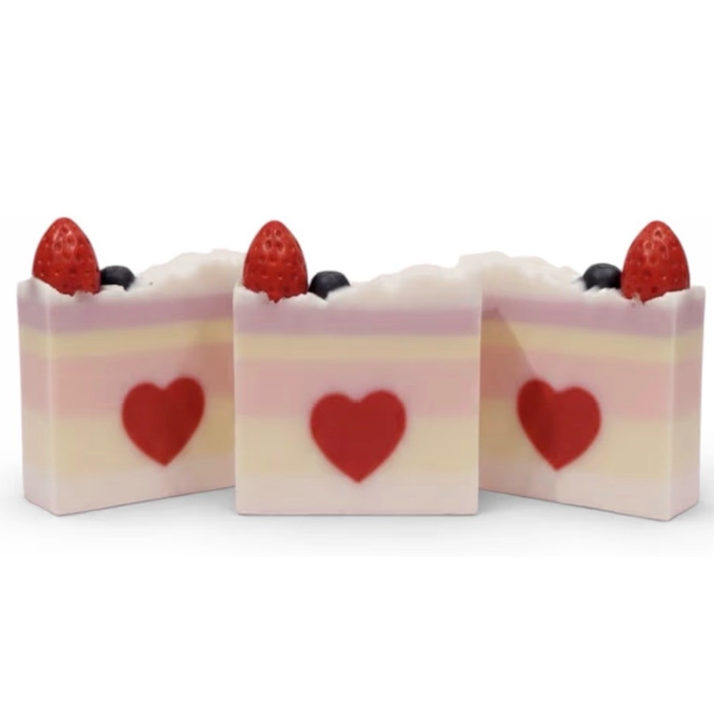 Handmade Heart Design Layered Soap Bar